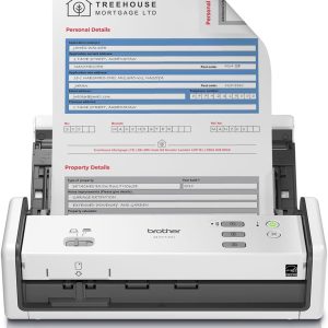 Brother ADS-1300 Compact Desktop Scanner | Scan Speeds of Up to 30ppm | Single Pass Double-Sided Scanning
