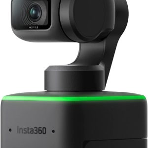 Insta360 Link – PTZ 4K Webcam with 1/2″ Sensor, AI Tracking, Gesture Control, HDR, Noise-Canceling Microphones, Specialized Modes, Webcam for Laptop, Video Camera for Video Calls, Live Streaming
