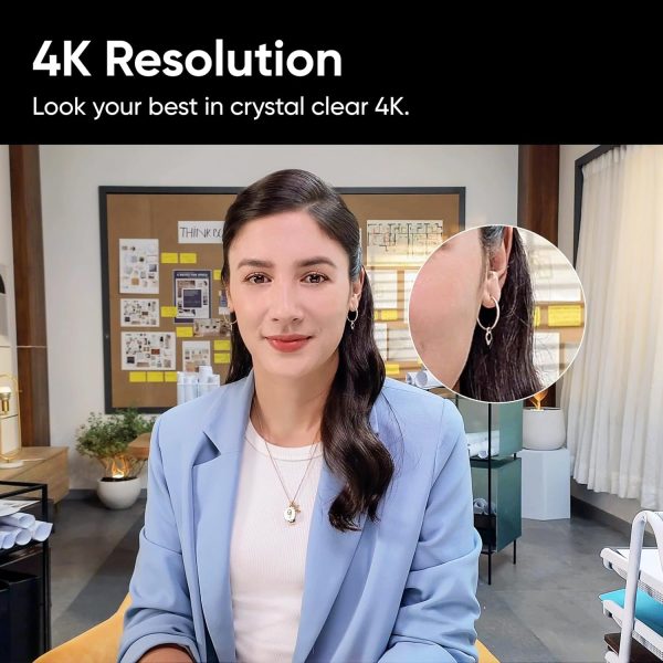 Insta360 Link - PTZ 4K Webcam with 1/2" Sensor, AI Tracking, Gesture Control, HDR, Noise-Canceling Microphones, Specialized Modes, Webcam for Laptop, Video Camera for Video Calls, Live Streaming - Image 3