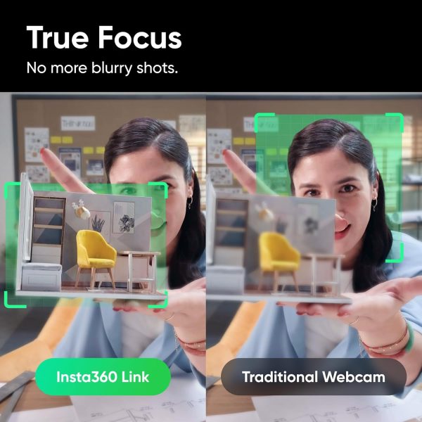 Insta360 Link - PTZ 4K Webcam with 1/2" Sensor, AI Tracking, Gesture Control, HDR, Noise-Canceling Microphones, Specialized Modes, Webcam for Laptop, Video Camera for Video Calls, Live Streaming - Image 6