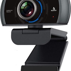 NexiGo N980P 1080P 60FPS Webcam with Microphone and Software Control, USB Computer Camera, Built-in Dual Noise Reduction Mics, 120° Wide-Angle for Zoom/Skype/FaceTime/Teams, PC Mac Laptop Desktop