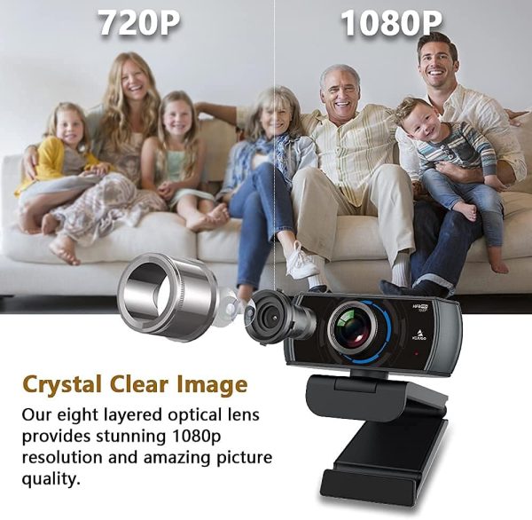NexiGo N980P 1080P 60FPS Webcam with Microphone and Software Control, USB Computer Camera, Built-in Dual Noise Reduction Mics, 120° Wide-Angle for Zoom/Skype/FaceTime/Teams, PC Mac Laptop Desktop - Image 4